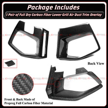 For 2022-2025 BMW X3M X4M Full Carbon Fiber Front Bumper Lower Air Duct Trim Covers