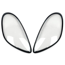 Pair Headlight Clear Lens Cover Cap For Porsche 981 Boxster Cayman 2014-2016