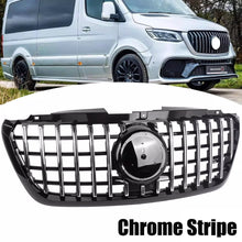 Chrome Front Bumper Grille Grill For Mercedes Benz Sprinter W907 W910 2019-2024