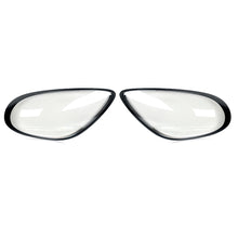Pair Headlight Clear Lens Cover Cap For Porsche 981 Boxster Cayman 2014-2016