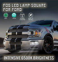 LED Fog Lights for 2015-2020 Ford F150 2017-2018 Ford F250 Super Duty with DRL