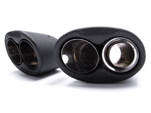 67mm Inlet Matte Carbon Fiber Exhaust Tips Muffler Tailpipe for AUDI A3 A4 A5 A6 A7