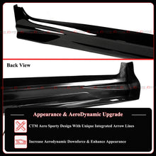 For 2025+ Toyota Camry LE SE XSE XLE CTM Design Gloss Black Side Skirt Extension