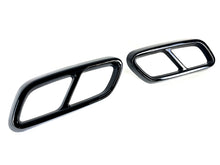 For 2022-2023 Mercedes Benz C-Class W206 Black Rear Exhaust Pipe Cover Trims