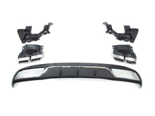C63 Style Rear Diffuser + Exhaust Tips For Mercedes W205 C-Class Base C300 C250 Non-AMG 2015-2021
