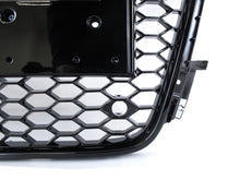 Front Mesh RS5 Style Bumper Hood Hex Grille Black For 2008-2012 Audi A5/S5 B8 8T