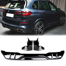 Gloss Black Rear Diffuser Side Splitter for BMW G05 X5 M Sport 2019-2023