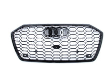 Gloss Black Honeycomb Front Grille for Audi A6 C8 S6 2019-2025 fg254