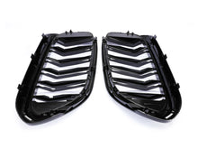 Double Slats Gloss Black Front Grille For BMW 5-Series G30 520i 530i 540i Sedan 2017-2020