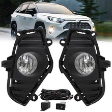 Fog Light Cover Bezels For Toyota RAV4 2019-2024 Harness Switch Kit Halogen