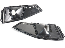 Pair Black Fog Light Grille Trim Covers For 2019 Audi A4 S-Line S4 Front Bumper