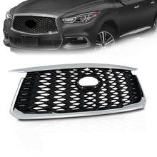 Front Radiator Upper Grille Black&Chrome For Infiniti QX60 2022 2023