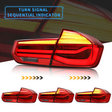 Red/Smoked LED Tail Lights for BMW F30 F80 M3 2013-2018 Sequential Turn Rear Lamps