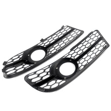 Gloss Black Honeycomb Lower Fog Light Grille For Audi A4 B7 S-Line S4 2005-2008