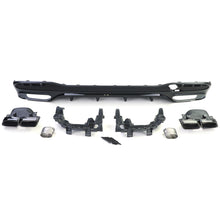 Rear Diffuser w/ Black Exhaust Tips for Mercedes GLS X166 LCI 2016-2018 di204