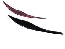 Eyebrow Cover Trim Headlight Eyelids Glossy Black Fits For BMW 3 Series E90 E91 2005-2012 bm204