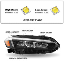 LED Right Passenger Headlight RH Assembly for Honda Civic 2022-2024
