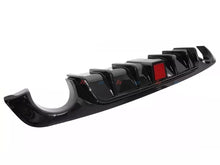 Gloss Black Rear Diffuser w/ LED Brake Light for Infiniti Q50 2018 2019 2020 2021 2022 2023 2024