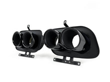 Gloss Black Dual Exhaust Tips For Porsche 911 992 Carrera S 4S 2020-2025