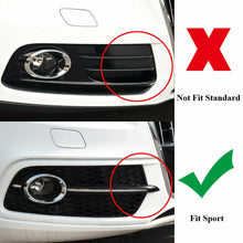 Front Fog Light Grill Grille Cover for AUDI SQ5 Q5 S-Line 2013-2017