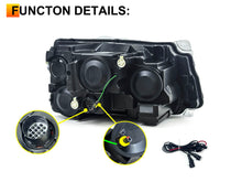 Pair LED Headlight Assembly Front Lamps For Land Rover Range Rover Sport 2010-2013