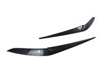 Headlight Eyelid Eyebrow Trim For BMW X5 G05 X6 G06 2019-2023 Carbon Look / Glossy Black