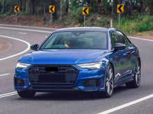 Gloss Black Front Grill for Audi A6 C8 S6 2019-2024 with ACC fg321