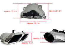 Chrome Exhaust Tips for Mercedes C-Class W205 C63/C63S AMG 2019-2021