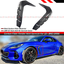 For 2022–2025 BRZ / GR86 ST Style Carbon Fiber Front Fender Side Vent Garnish Trim