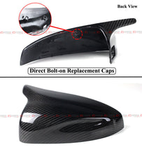 Replacement M Style Carbon Fiber Mirror Cover Caps for 2014-2020 Audi A3 S3 8V With Lane Assist