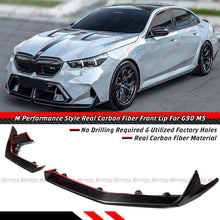 For 2025-2026 BMW G90 G99 M5 Performance Style Real Carbon Fiber Front Bumper Lip