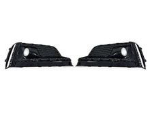 Pair For 2017-2019 Audi A5 S-line S5 B9 Fog Light Grille Trim w/ ACC Caps Black