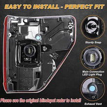 Pair LED Rear Tail Lights Brake W/Blind Spot For Ford F-150 F150 2021 2022-2023