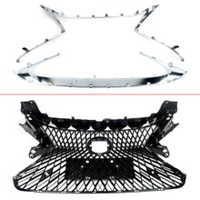 Front Upper Grille W/Trim Molding Fog Trims Set For Lexus ES300H ES350 2016-2018