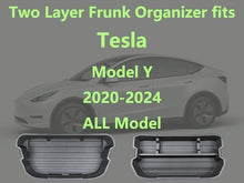 For 2020-2024 Tesla Model Y Trunk Organizer Front Hatch Heavy Duty Cargo Storage Box