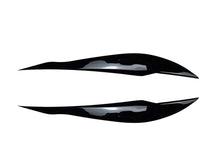 For 12-18 BMW 3-Series F30 Gloss Black Headlight Eyelid Cover Trim Eyebrow