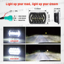 5x7 LED Headlight for Jeep Cherokee XJ 1984-2001 Wrangler YJ 1986-1995