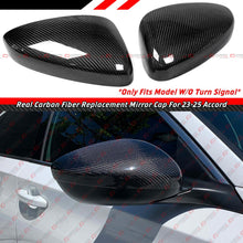 For 2023-2025 Honda Accord Real Carbon Fiber Side Mirror Cover Replacement W/O Light