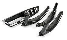 4PCS Carbon Fiber Look Interior Door Handle Pull Panel Trim For BMW X5 E70 X6 E71 2007–2014