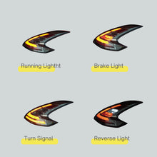 Smoked Full LED Tail Lights Assembly Rear Lamp for Nissan 370z 2009-2020