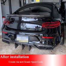 Real Carbon Fiber Rear Diffuser for Mercedes W205 C205 C63 C63S Coupe 2015-2020