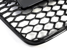 Badgeless Honeycomb Front Bumper Grille Gloss Black For 2013-2016 Audi A5 S5 B8.5