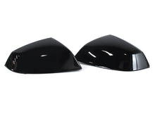 Glossy Black Side Mirror Cover Caps for Audi Q5 SQ5 2018–2025 No Side Assist
