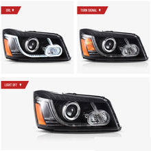 Pair LED Headlights Clear Lens For 2001-2007 Toyota Highlander