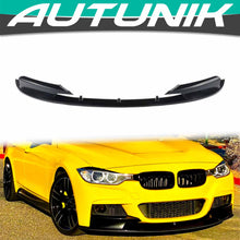 Gloss Black Front Bumper Lip Splitters For BMW 3 Series F30 F31 M Sport 2012-2018