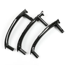 3PCS Carbon Fiber Look Inner Door Handle Panel Pull Trim For BMW X5 F15 X6 F16 2014-2018
