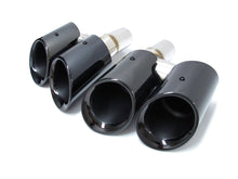 Black Chrome Brushed Exhaust Tips Tailpipe For Porsche 970 Panamera 2010-2013 et167