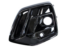 Front Fog Light Cover Grille Grill W/ ACC Hole For Audi Q5 2021-2024 Gloss Black