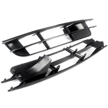 Pair Black Front Fog Light Grill Cover For Audi Q7 Non-Sline 2007-2009