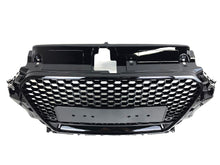 Gloss Black Front Bumper Grille Upper Grill Honeycomb for Audi A3 S3 2013 2014 2015 2016